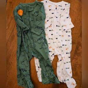 Dinosaur Print Baby Onesies